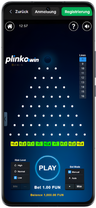 Spiel Plinko