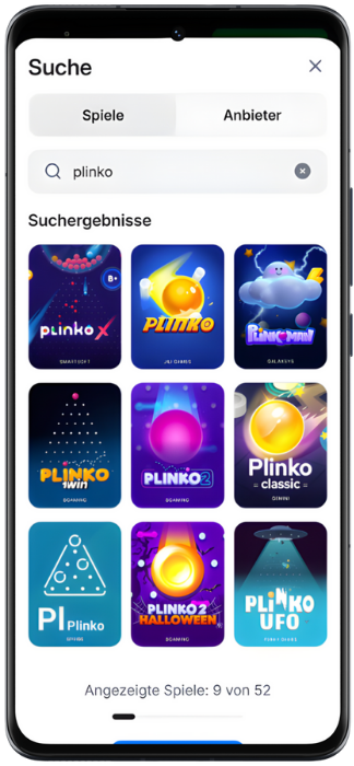 Plinko-Spielsuche